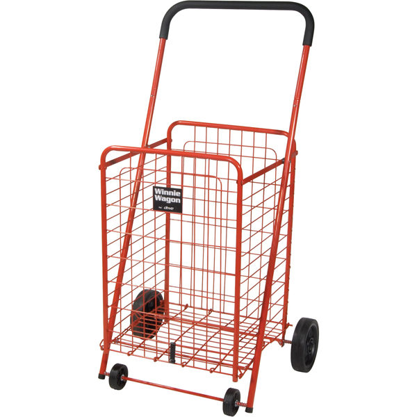 Winnie Wagon All Purpose Shopping Utility Cart - Red - Click Image to Close